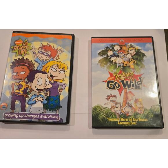 Nickelodeon Rugrats Movie Bundle - Rugrats: All Grown Up & Go Wild Movies - Picture 1 of 3